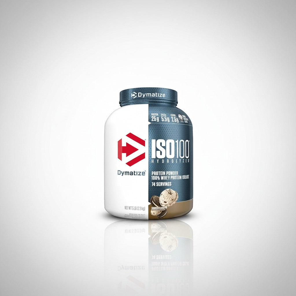 Dymatize ISO100 Hydrolyzed Whey Protein Gourmet Vanilla 5 lb (2.3kg) | 100% Whey Protein Isolate
