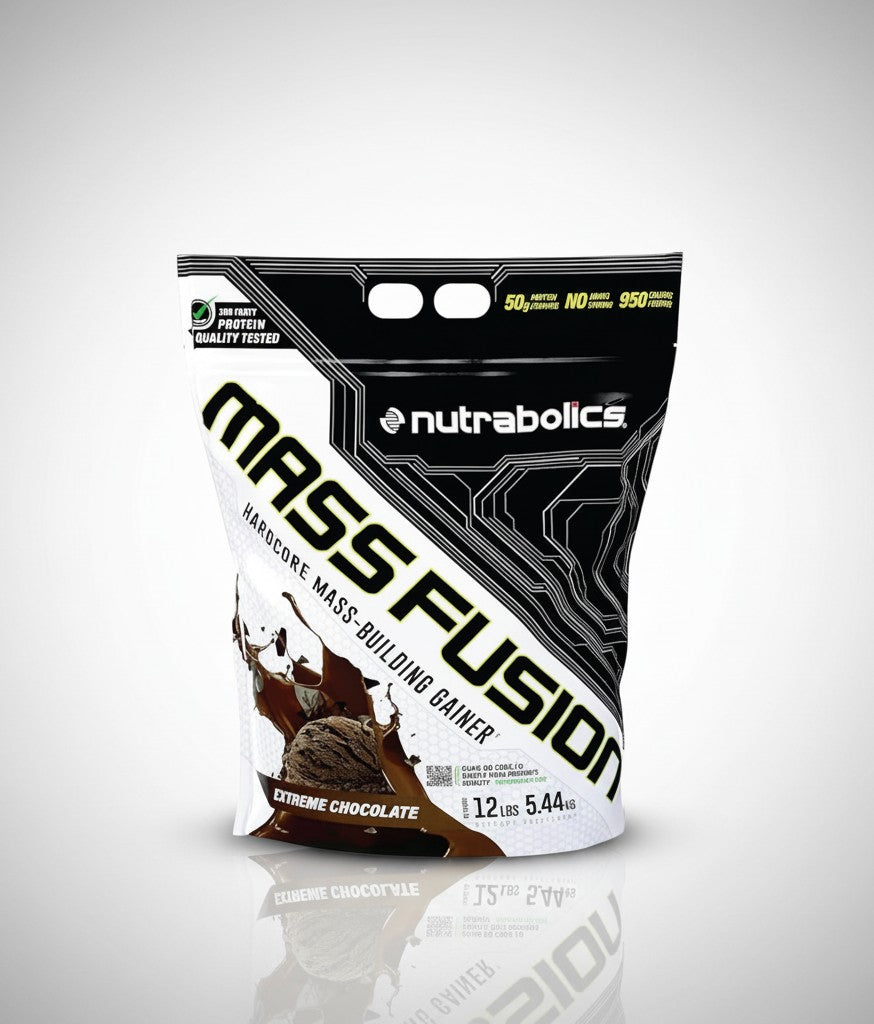 Nutrabolics Mass Fusion – Hardcore Mass Gainer, Salted Caramel, 5.44kg.