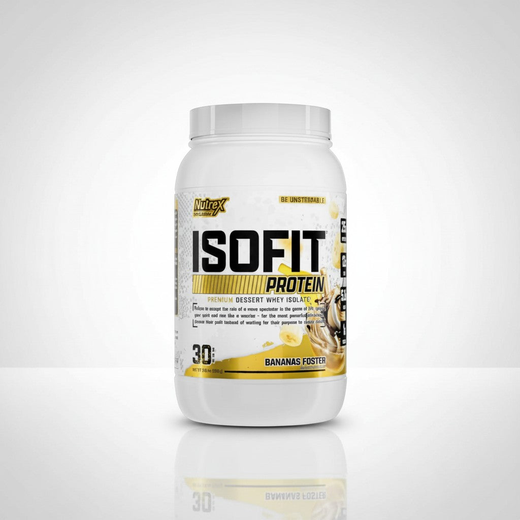 Nutrex IsoFit Protein Bananas Foster Whey Isolate | Premium Whey Protein