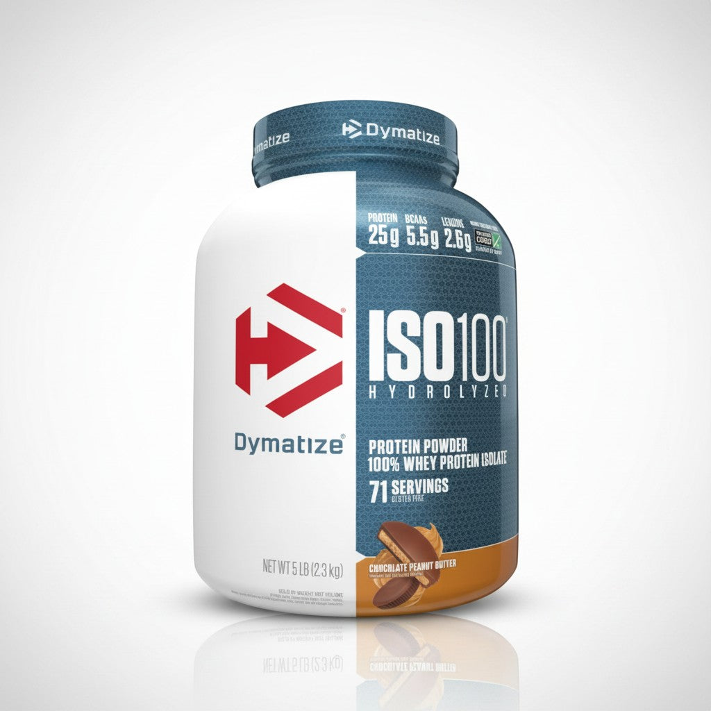 Dymatize ISO100 Hydrolyzed Whey Protein Gourmet Vanilla 5 lb (2.3kg) | 100% Whey Protein Isolate